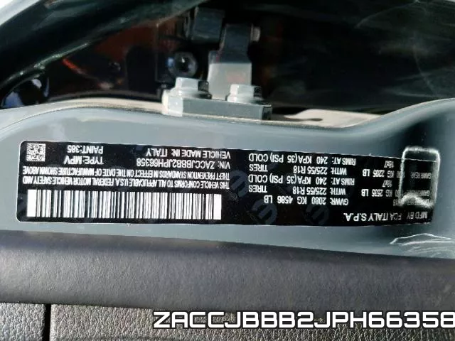 ZACCJBBB2JPH66358 фото 2