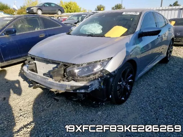 19XFC2F83KE206269 фото 3