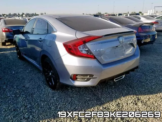 19XFC2F83KE206269 фото 4