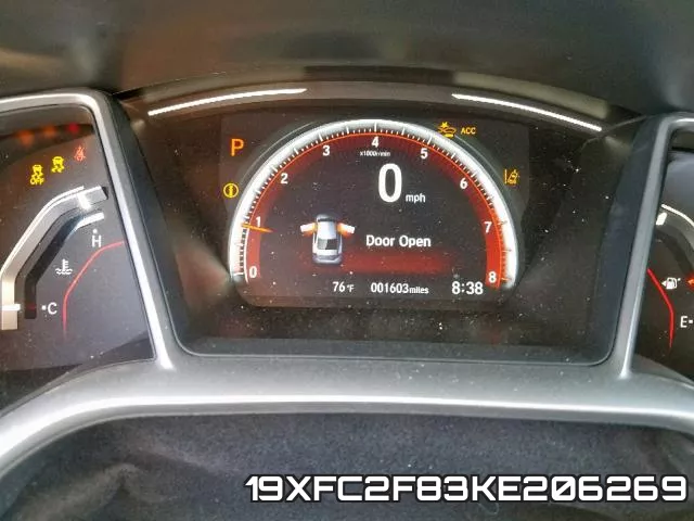 19XFC2F83KE206269 фото 9
