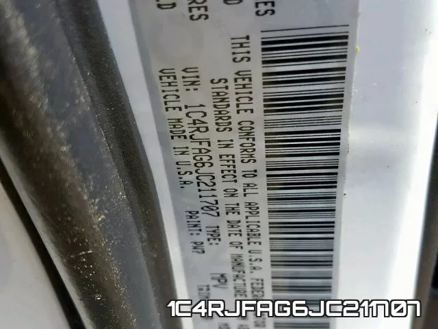 1C4RJFAG6JC211707 фото 2