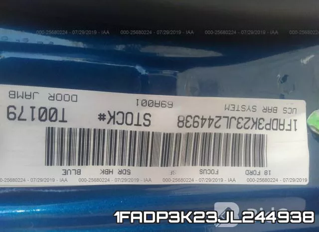 1FADP3K23JL244938 фото 10
