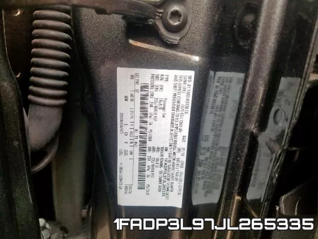 1FADP3L97JL265335 фото 2