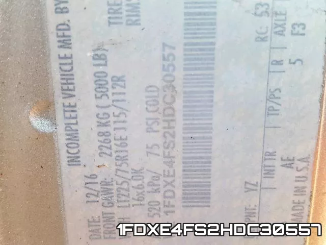 1FDXE4FS2HDC30557 фото 2