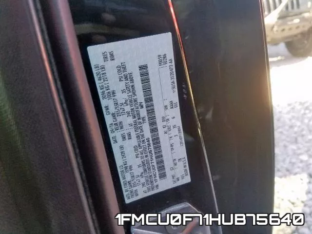 1FMCU0F71HUB75640 фото 2