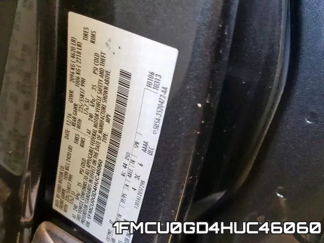 1FMCU0GD4HUC46060 фото 2