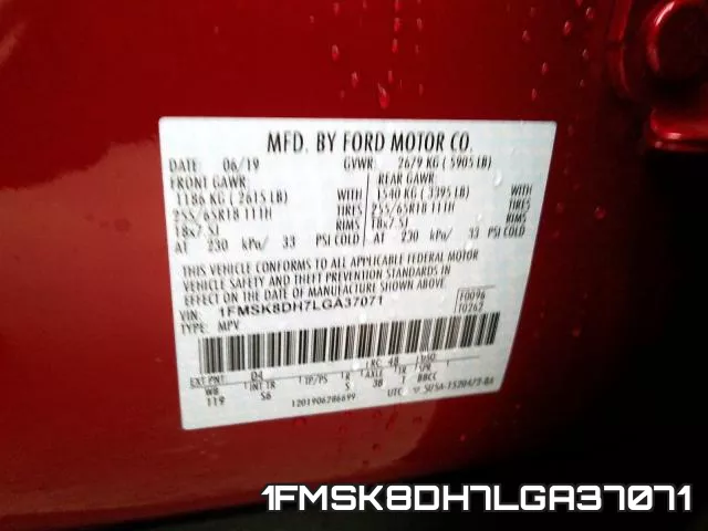 1FMSK8DH7LGA37071 фото 2
