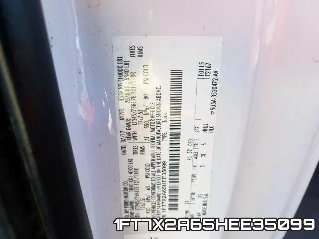 1FT7X2A65HEE35099 фото 2