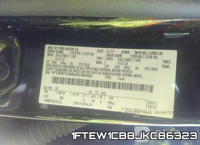 1FTEW1CB8JKC86323 фото 10