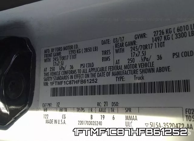 1FTMF1C87HFB61252 фото 10