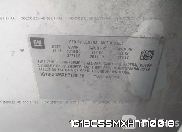 1G1BC5SMXH7170018 фото 10