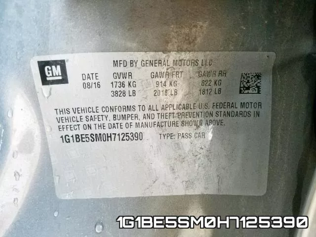 1G1BE5SM0H7125390 фото 2