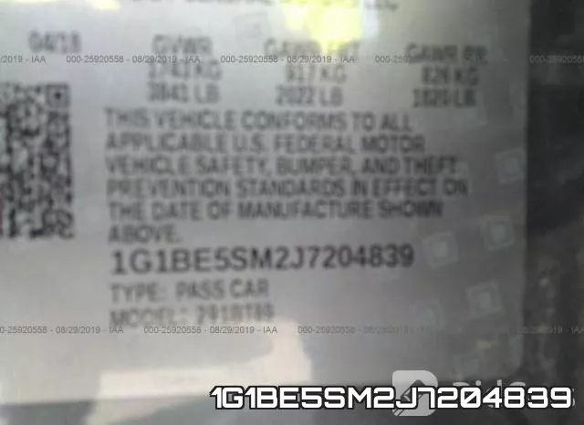 1G1BE5SM2J7204839 фото 10