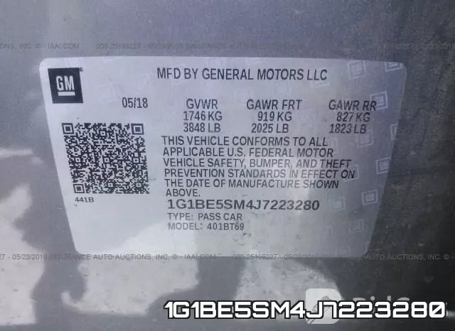 1G1BE5SM4J7223280 фото 10