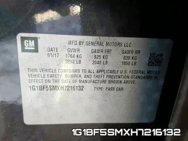 1G1BF5SMXH7216132 фото 2