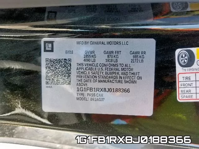 1G1FB1RX8J0188366 фото 2