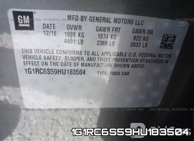 1G1RC6S59HU183504 фото 10