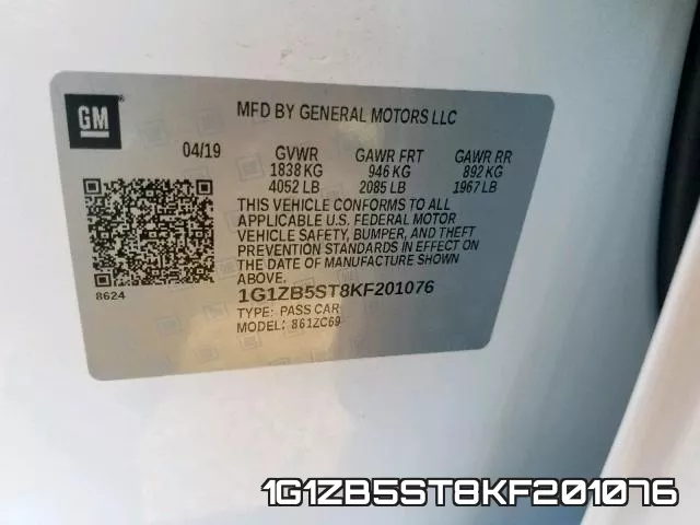 1G1ZB5ST8KF201076 фото 2