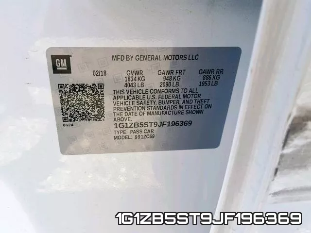 1G1ZB5ST9JF196369 фото 2