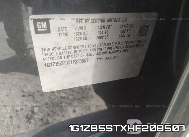 1G1ZB5STXHF208507 фото 10