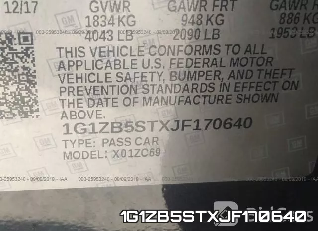 1G1ZB5STXJF170640 фото 10