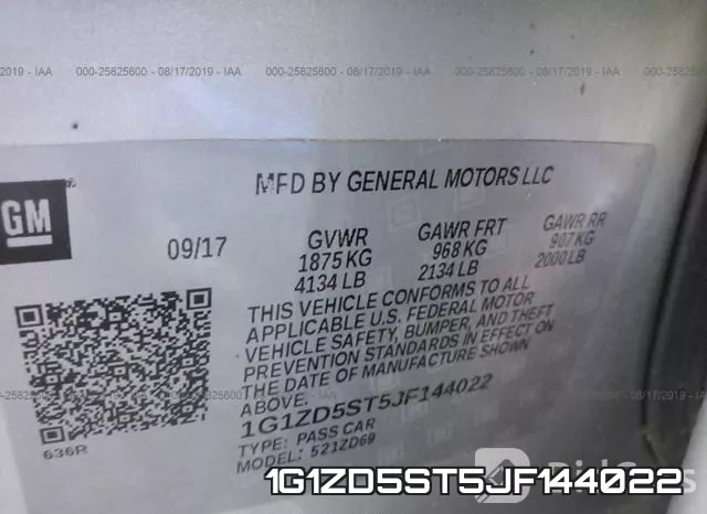 1G1ZD5ST5JF144022 фото 10
