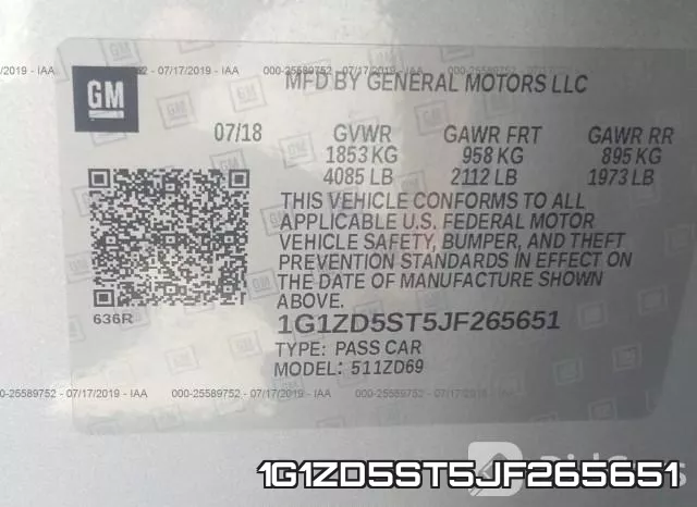1G1ZD5ST5JF265651 фото 10