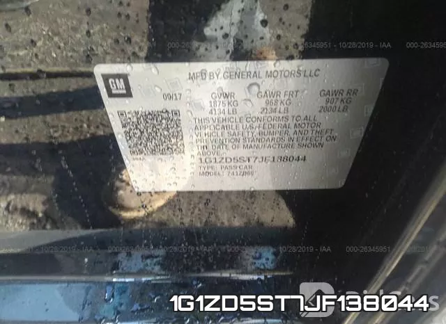 1G1ZD5ST7JF138044 фото 10