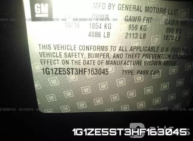 1G1ZE5ST3HF163045 фото 10
