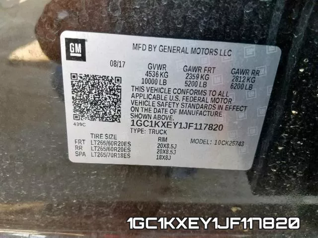 1GC1KXEY1JF117820 фото 2