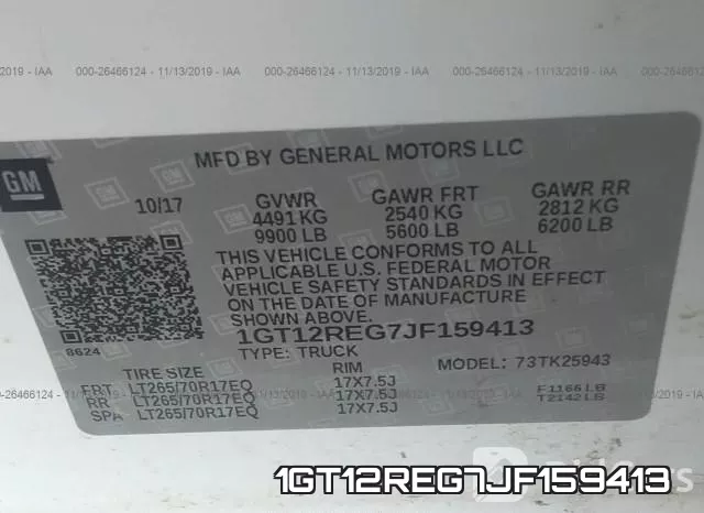 1GT12REG7JF159413 фото 10