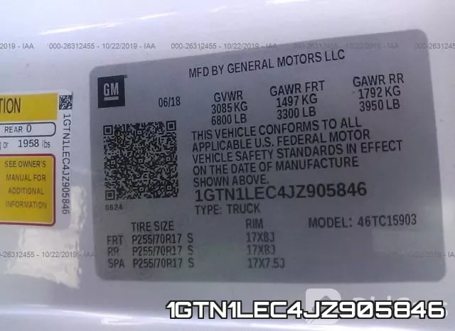 1GTN1LEC4JZ905846 фото 10
