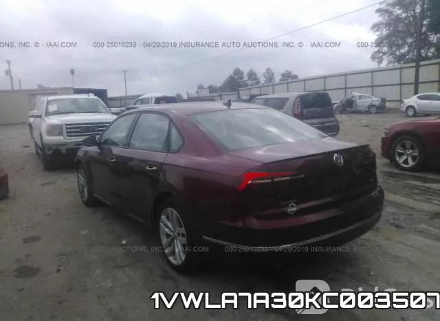 1VWLA7A30KC003507 фото 4