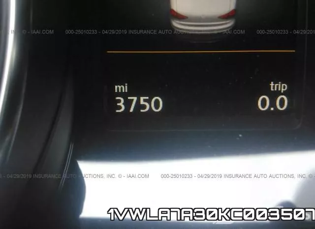 1VWLA7A30KC003507 фото 8