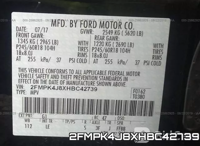 2FMPK4J8XHBC42739 фото 10