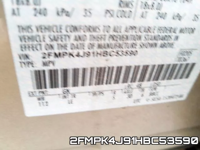 2FMPK4J91HBC53590 фото 2