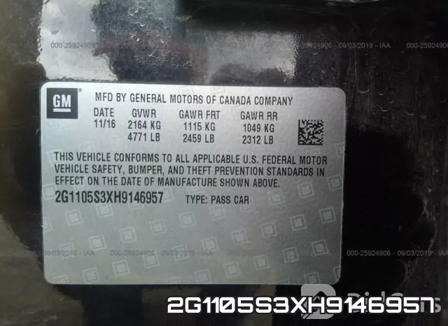 2G1105S3XH9146957 фото 10