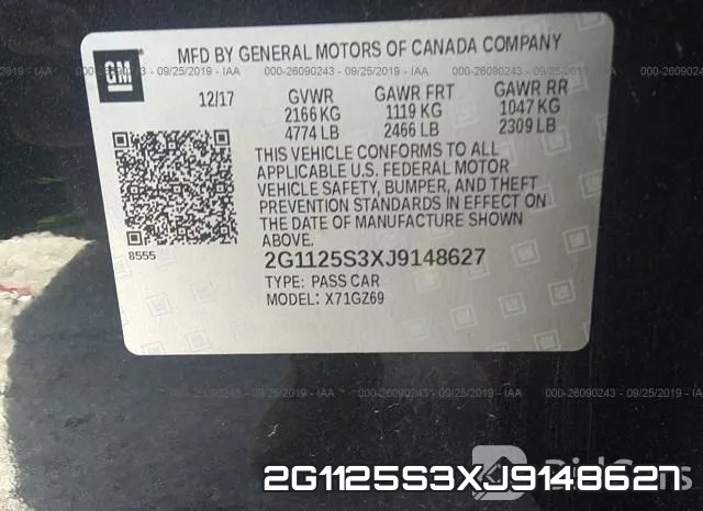 2G1125S3XJ9148627 фото 10