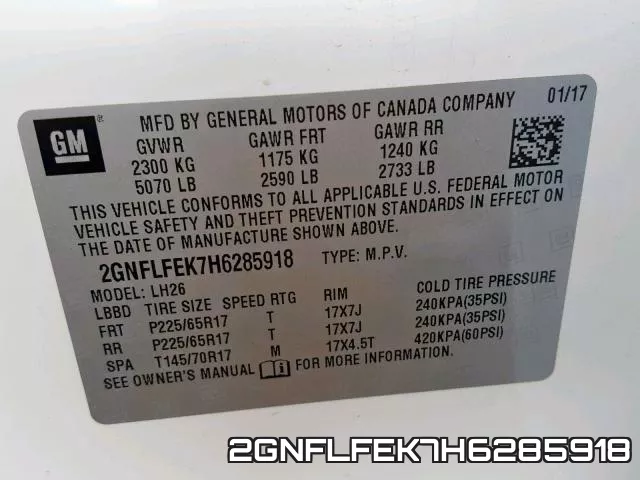 2GNFLFEK7H6285918 фото 2