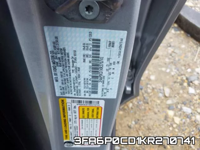 3FA6P0CD1KR270741 фото 2