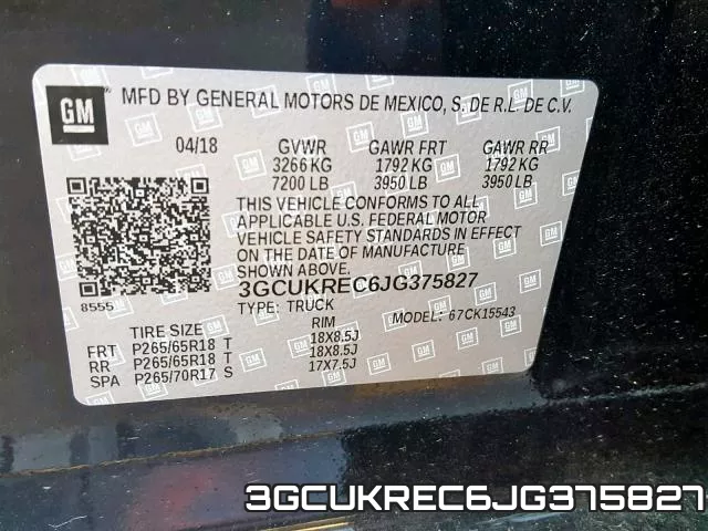 3GCUKREC6JG375827 фото 2