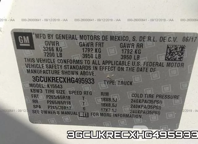 3GCUKRECXHG495933 фото 10
