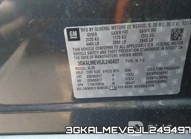 3GKALMEV6JL249497 фото 10