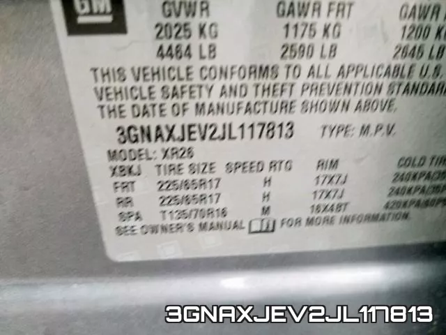 3GNAXJEV2JL117813 фото 2