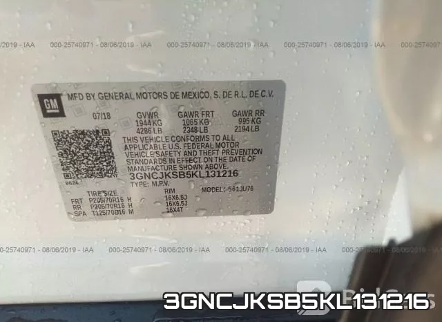 3GNCJKSB5KL131216 фото 10