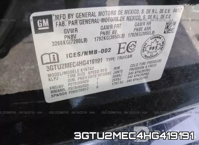 3GTU2MEC4HG419191 фото 10