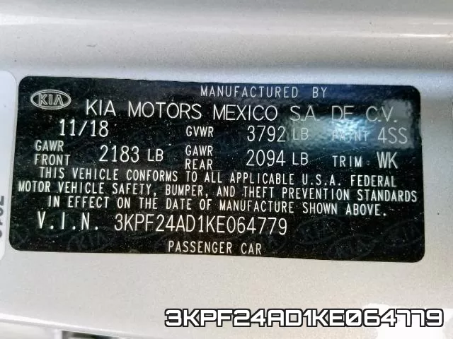 3KPF24AD1KE064779 фото 2
