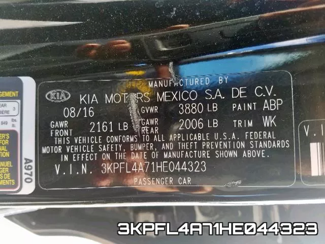 3KPFL4A71HE044323 фото 2