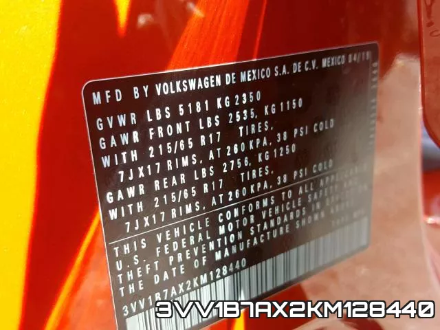 3VV1B7AX2KM128440 фото 2