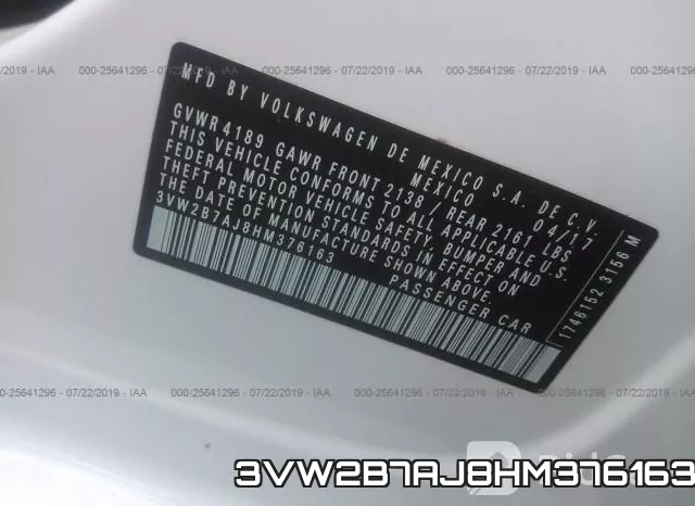 3VW2B7AJ8HM376163 фото 10